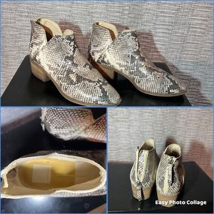 Dolce vita used ankle snakeskin boots